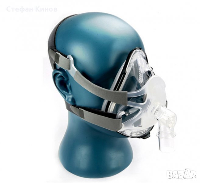 Full Face Маска за сънна апнея, за всички CPAP / ЦПАП апарати, с включена каишка за главата, снимка 1