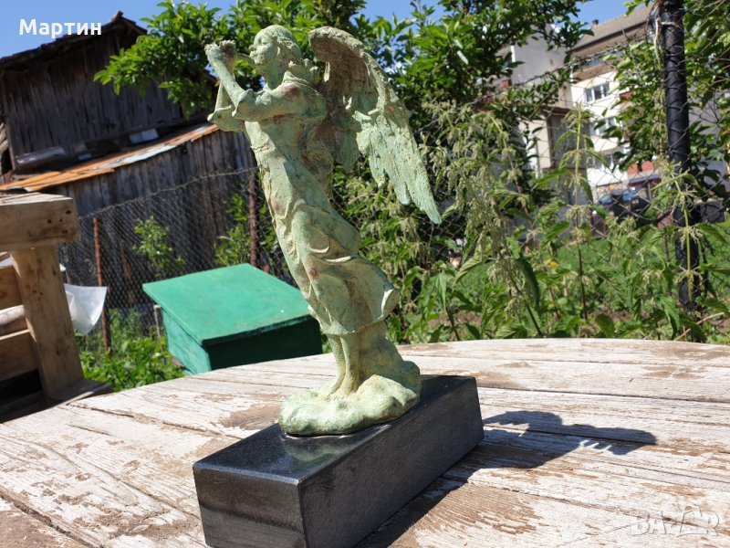 Стара масивна бронзова статуетка !  (ММ5), снимка 1