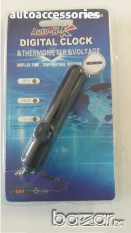 3000043251 Термометър Дигитален + Часовник и Волтметър А340, снимка 1