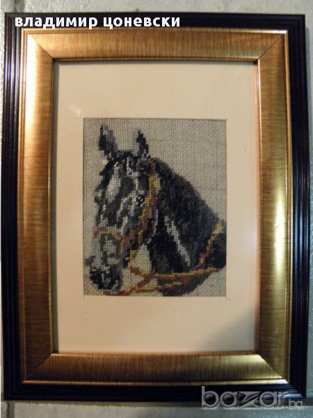 гоблен Кон,картина,пано, снимка 1