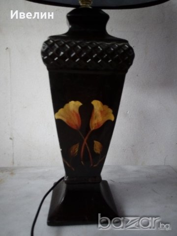 стара нощна лампа от порцелан, снимка 2 - Настолни лампи - 21126671