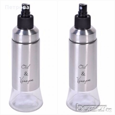 Комплект флакони със спрей за олио и оцет