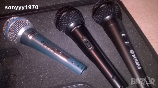 shure behringer yamaha-microphone-внос швеицария, снимка 2 - Микрофони - 25343286