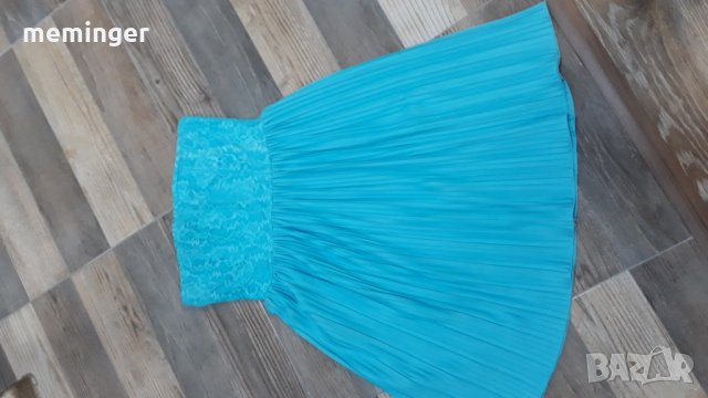 Дамска рокля тюркоаз, снимка 3 - Рокли - 23641792