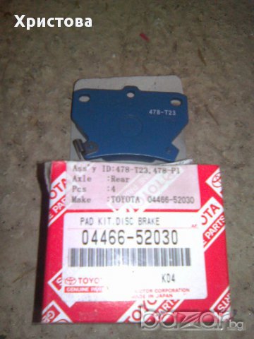 Накладки з. 0446652030 Ярис,Корола,Корола В.,Селика,Приус