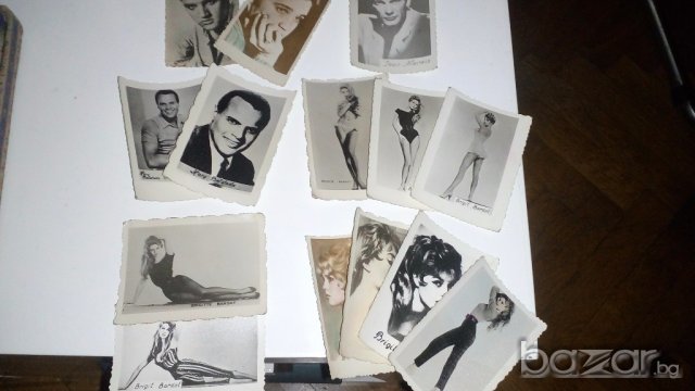 Колекция оригинални снимки на актьори и певци от 60 - 70 г