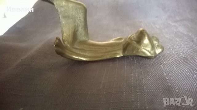 месингова статуетка-жаба 3, снимка 2 - Антикварни и старинни предмети - 25040675