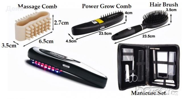 Лазерна четка за косопад Power Grow Comb - код 0286, снимка 9 - Аксесоари за коса - 13310677