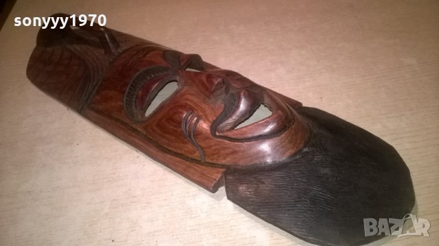 дървена маска-50х16см-внос швеицария, снимка 5 - Колекции - 25915659