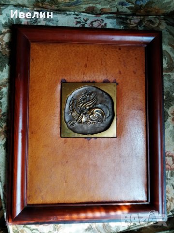 картина-бронзова композиция, снимка 2 - Антикварни и старинни предмети - 26162226