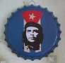 Че Гевара Голяма табела във формата на капачка за бутилка бира кока кола швепс картина стена декор, снимка 1
