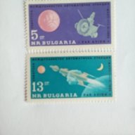 български пощенски марки -  съветска автоматична станция „Марс 1" , снимка 1 - Филателия - 17218652