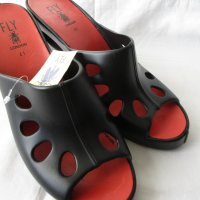 FLY LONDON черни дамски чехли на пкатформа, нови, с етикет, , снимка 3 - Чехли - 24267376