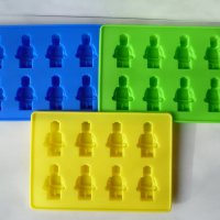 Силиконови форми за сладкиши кейк кекс мъфин торта във формата на фигурки Лего Lego молд човечета, снимка 1 - Форми - 20317558