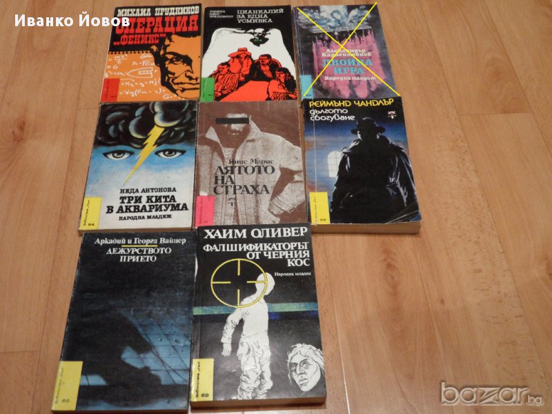 Книги от библиотека "Лъч", Криминални, разузнавачески и приключенски романи 3лв, снимка 1