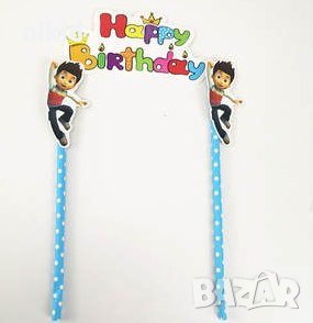 Райдър Пламъчко Paw Pes Patrol Пес Патрул топер сламки рожден ден happy birthday украса за торта, снимка 1