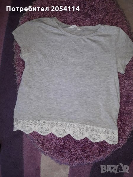 Сива къса тениска(H&M), снимка 1
