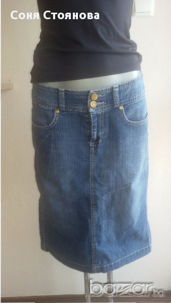 Дамска пола дънкова до коляното ub jeans *, снимка 1