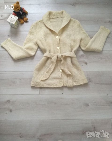 Жилетка вълна ръчно плетиво, снимка 1