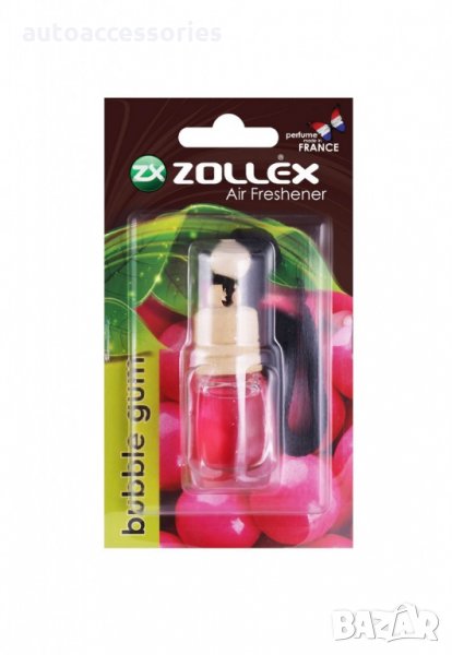3000050338 Ароматизатор за кола, течен Zollex glass little bottle Bublle gum, снимка 1