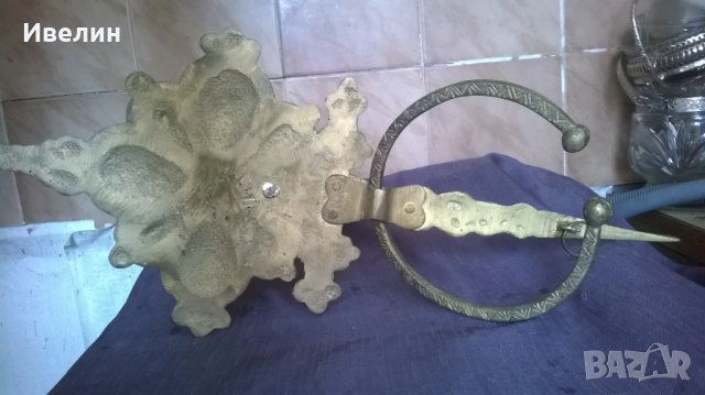 стар свещник за стена, снимка 4 - Антикварни и старинни предмети - 23983779