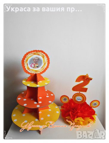 украса за детски рожден ден със снимка на детето, снимка 2 - Други - 23840836