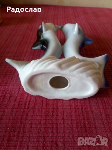 стара порцеланова фигура Делфини, снимка 4 - Декорация за дома - 24674153