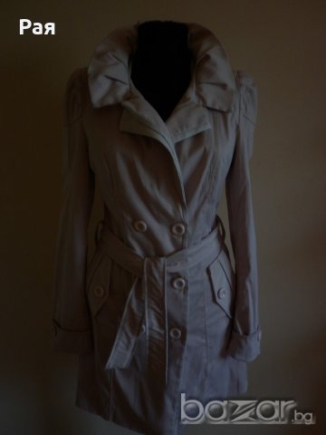 Тренч цвят пепел от роза , снимка 1