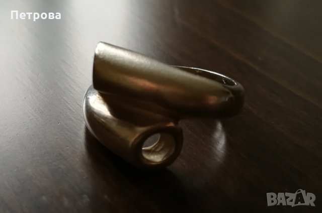 Сребърен пръстен с матиран ефект, снимка 3 - Пръстени - 24073318