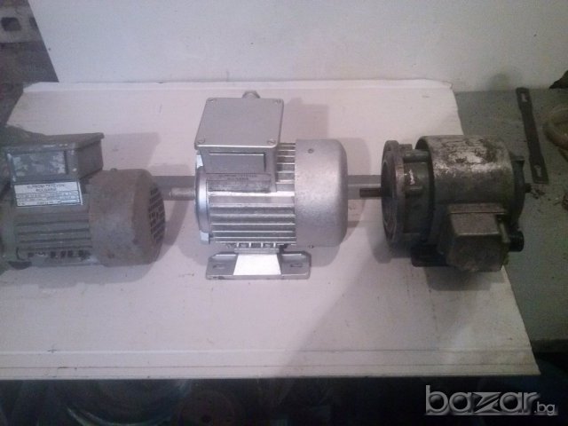 3 бр трифазни малки ел мотори + 1 монофазен