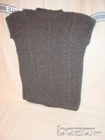 Дамски елек - Нов ръчно плетен, снимка 1 - Блузи с дълъг ръкав и пуловери - 9021363