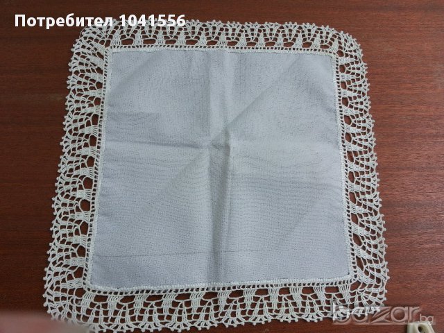 кърпички с дантела  плетени на една кука , снимка 4 - Антикварни и старинни предмети - 11102776