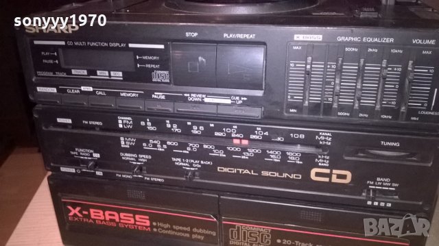 sharp gx-cd60h cd/deck/tuner/amplifier/aux-внос швеицария, снимка 14 - Ресийвъри, усилватели, смесителни пултове - 23119959