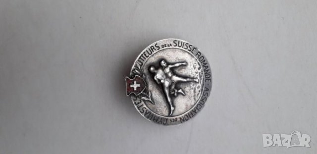 Швейцарска сребърна наградна значка, снимка 1 - Колекции - 24662000