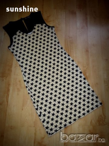 ПРОМОЦИЯ 25лв кремава рокля на звездички, снимка 1