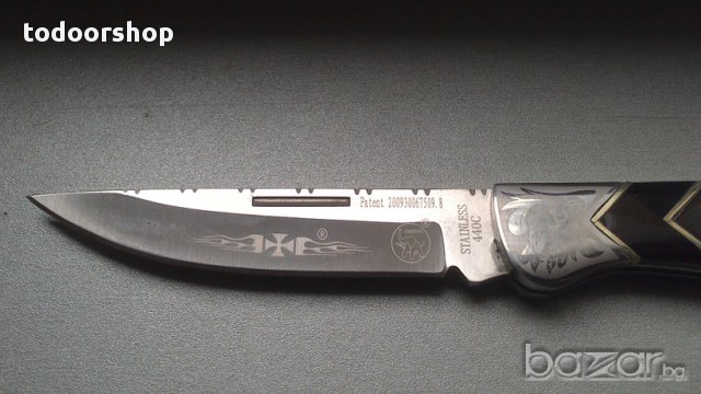 Нож с красиви орнаменти В1883 сгъваем , снимка 4 - Ножове - 13607817