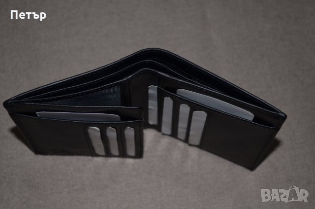 "Mano 1919" Linea M15808 черен вертикален портфейл до 11 карти, снимка 6 - Портфейли, портмонета - 23113478