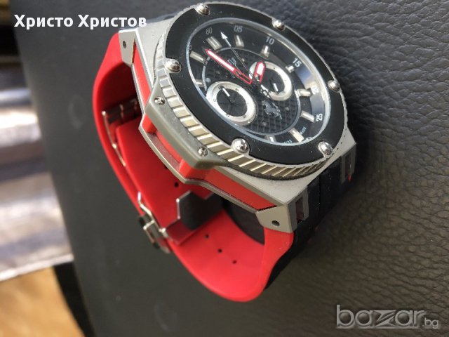Мъжки часовник Hublot Big Bang Ferrari реплика клас ААА, снимка 8 - Мъжки - 17079580