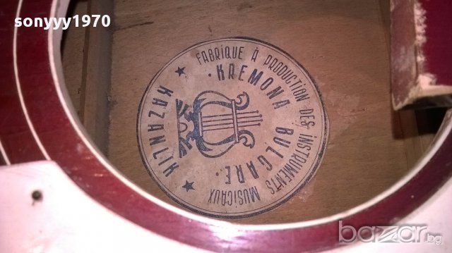 *АНТИК-Kremona-ретро китара 100/40/10см, снимка 11 - Китари - 14724850