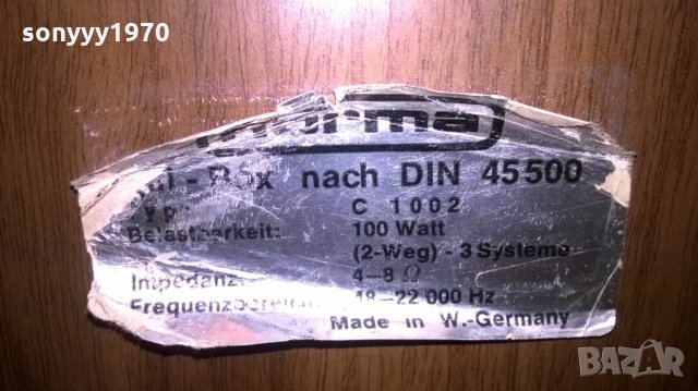 norma-made in w.germany 2x100w-култови тонколони, снимка 17 - Тонколони - 25507539