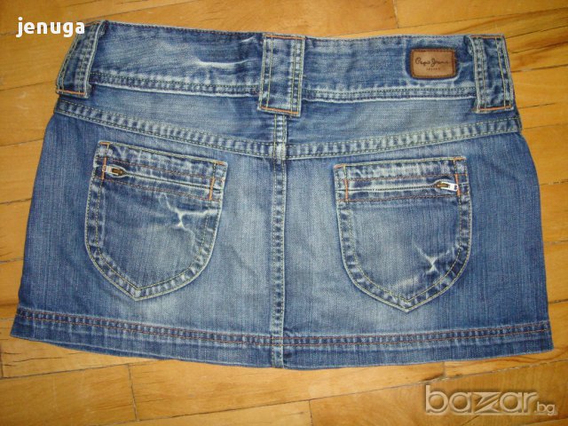 Оригинална дънкова поличка Pepe Jeans M, снимка 5 - Поли - 12743356