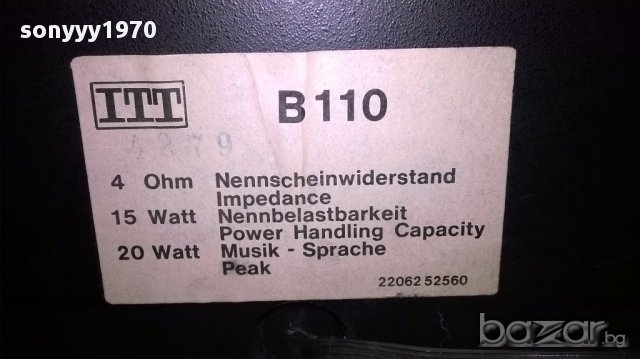 itt schaub-lorenc-b110-ретро колони-внос швеицария, снимка 5 - Тонколони - 12785033