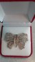 Сребърна брошка пеперуда-5,0гр/925, снимка 2