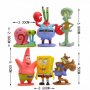 SpongeBob спондж боб спонджбоб 6 бр PVC фигурки топери за игра и украса декорация торта