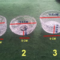Три бонбониери кристални или пък за ядки различни, снимка 2 - Други - 25489581