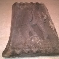 антика-стара дърворезба-old-43х39х5см-внос швеицария, снимка 6 - Антикварни и старинни предмети - 26170336