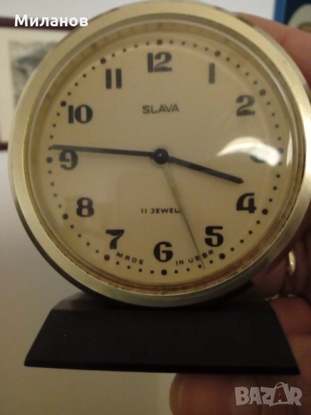 Руски настолен часовник,будилник, снимка 1