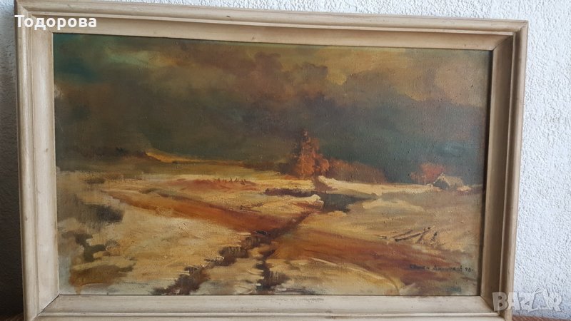 Стара авторска картина, снимка 1