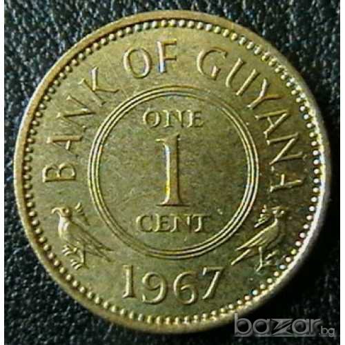 1 цент 1967, Гвияна, снимка 1