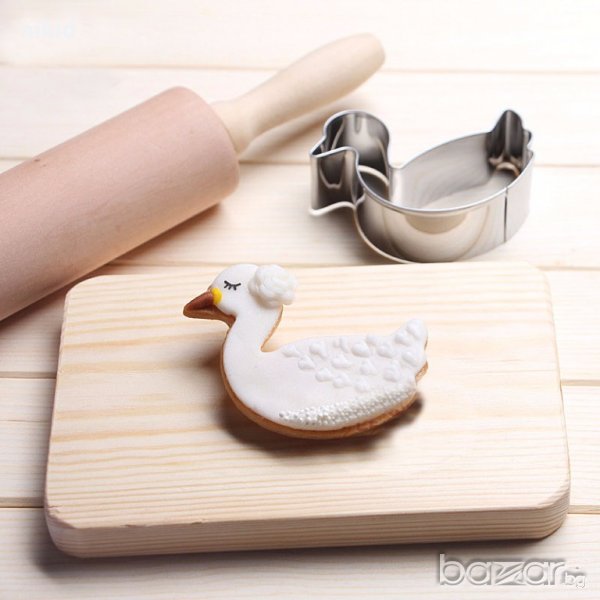 пате лебед метална форма резец украса бисквитки фондан, снимка 1